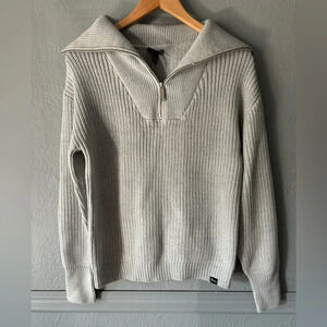 Bench | funnel neck | Q zip | knit | pullover | sweater | M